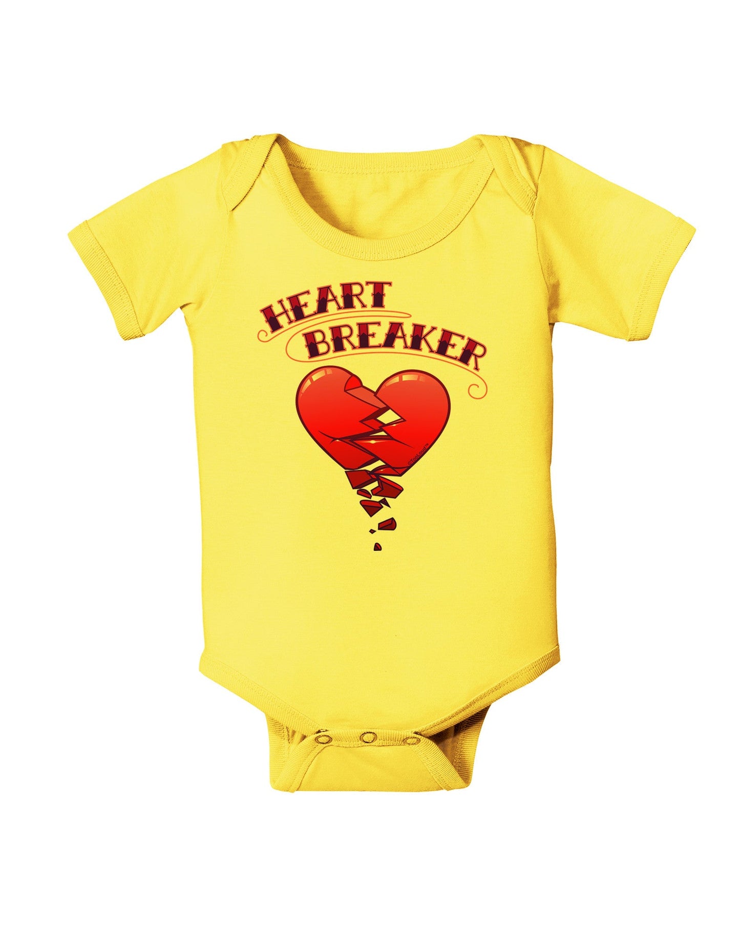 Heart Breaker Cute Baby Romper Bodysuit by-Baby Romper-TooLoud-Yellow-06-Months-Davson Sales