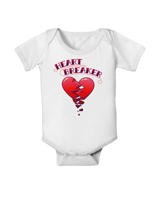 Heart Breaker Cute Baby Romper Bodysuit by-Baby Romper-TooLoud-White-06-Months-Davson Sales