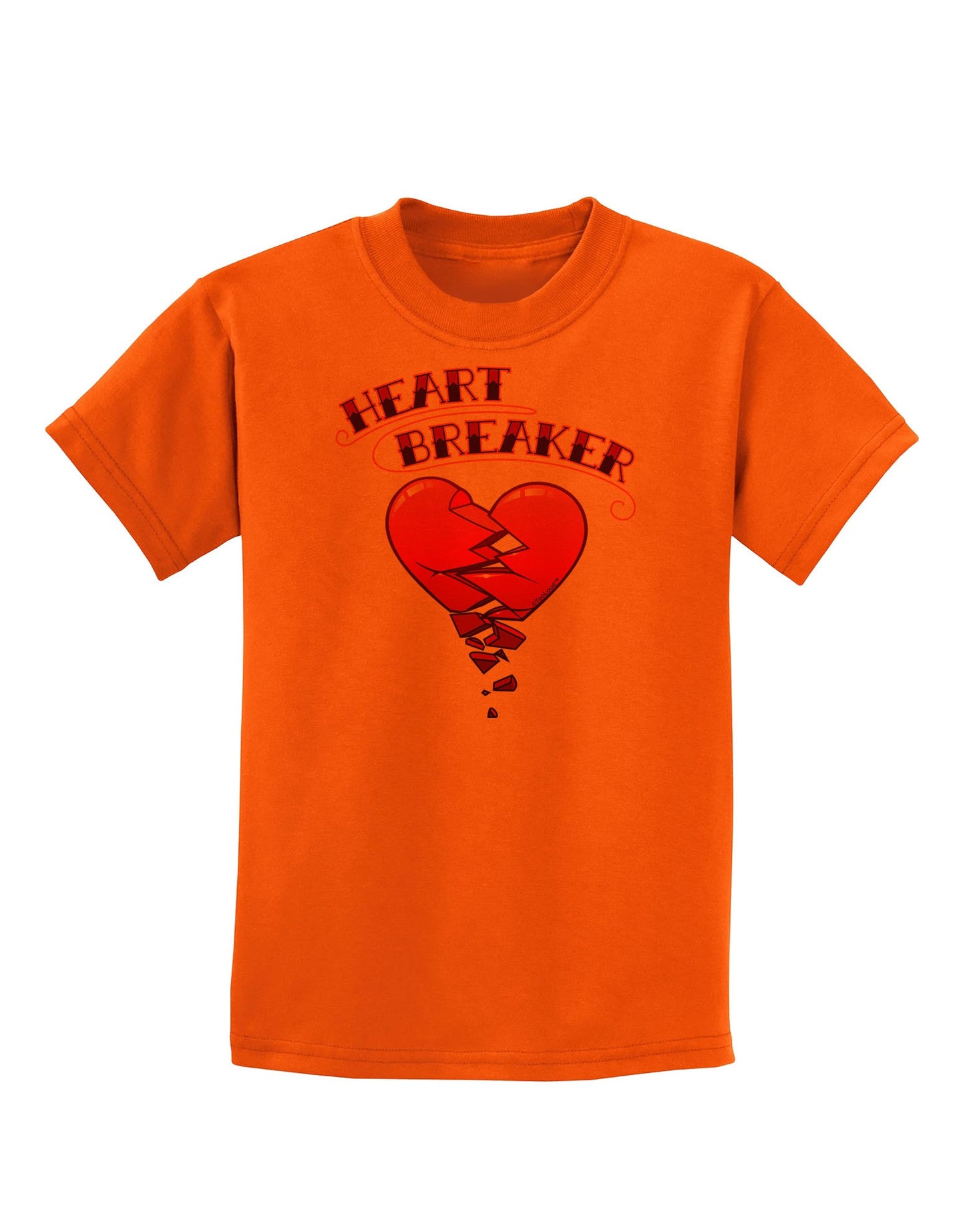Heart Breaker Cute Childrens T-Shirt-Childrens T-Shirt-TooLoud-Orange-X-Small-Davson Sales