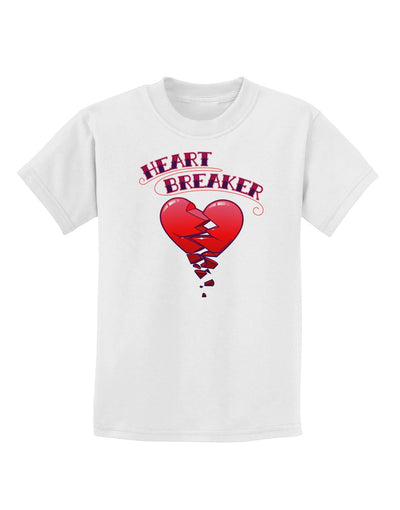 Heart Breaker Cute Childrens T-Shirt-Childrens T-Shirt-TooLoud-White-X-Small-Davson Sales