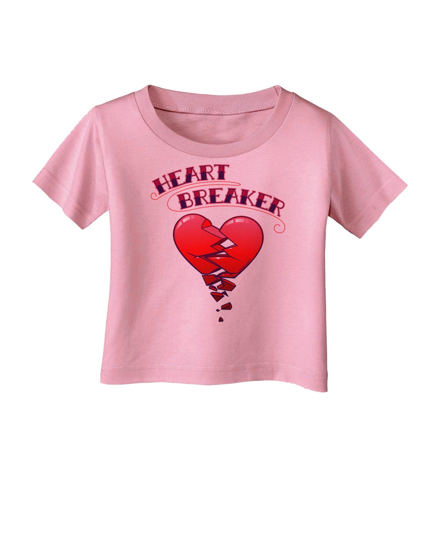 Heart Breaker Cute Infant T-Shirt-Infant T-Shirt-TooLoud-Candy-Pink-06-Months-Davson Sales