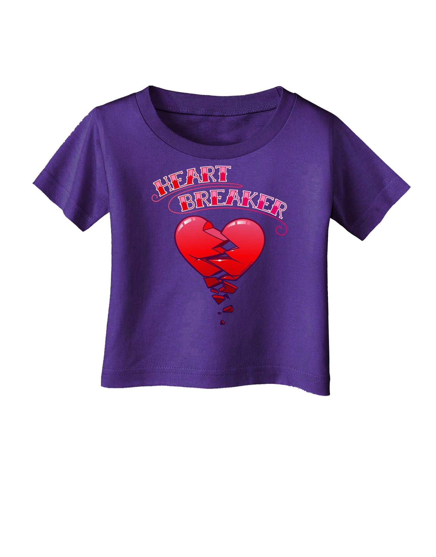 Heart Breaker Cute Infant T-Shirt Dark by-Infant T-Shirt-TooLoud-Purple-06-Months-Davson Sales