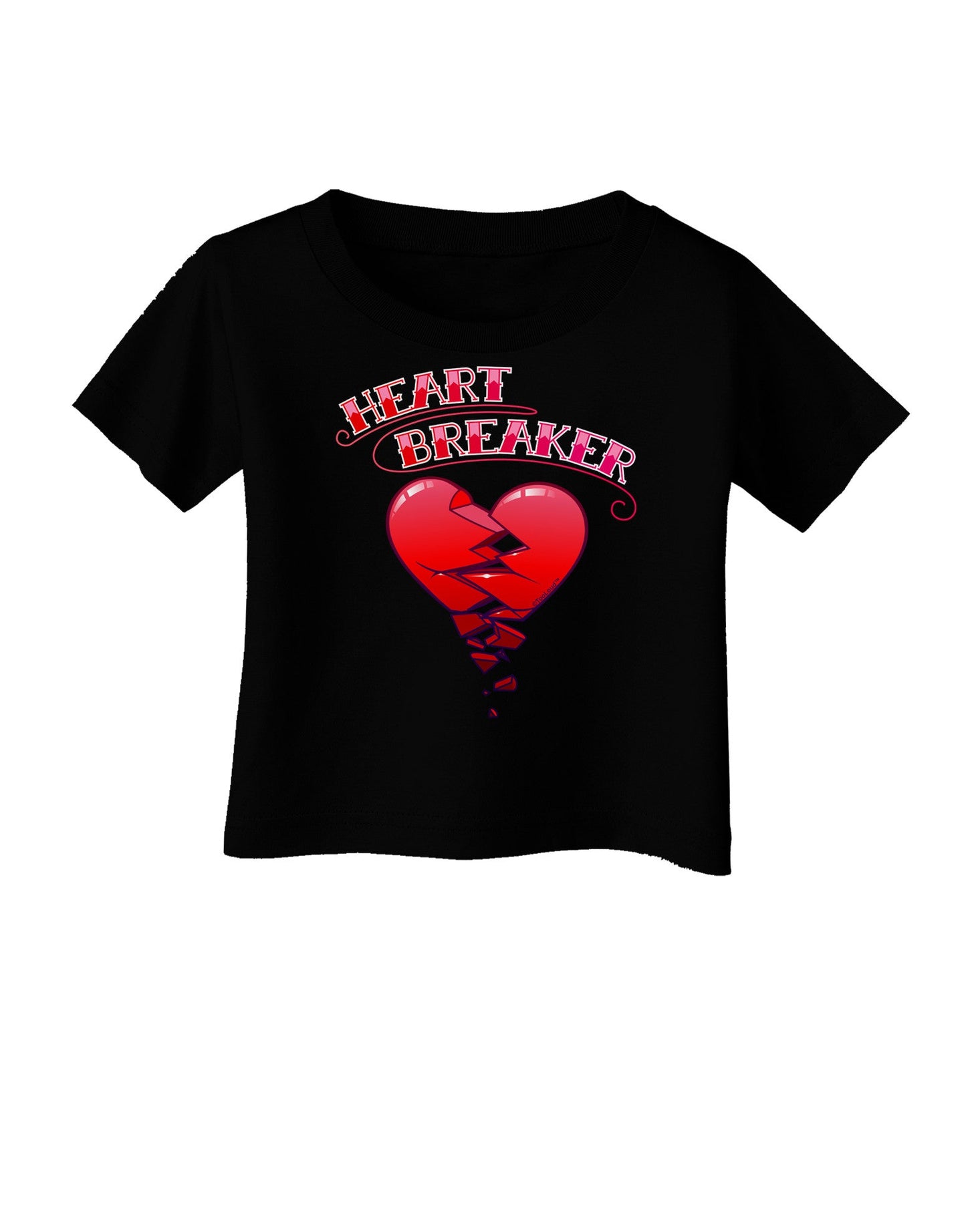Heart Breaker Cute Infant T-Shirt Dark by-Infant T-Shirt-TooLoud-Black-06-Months-Davson Sales