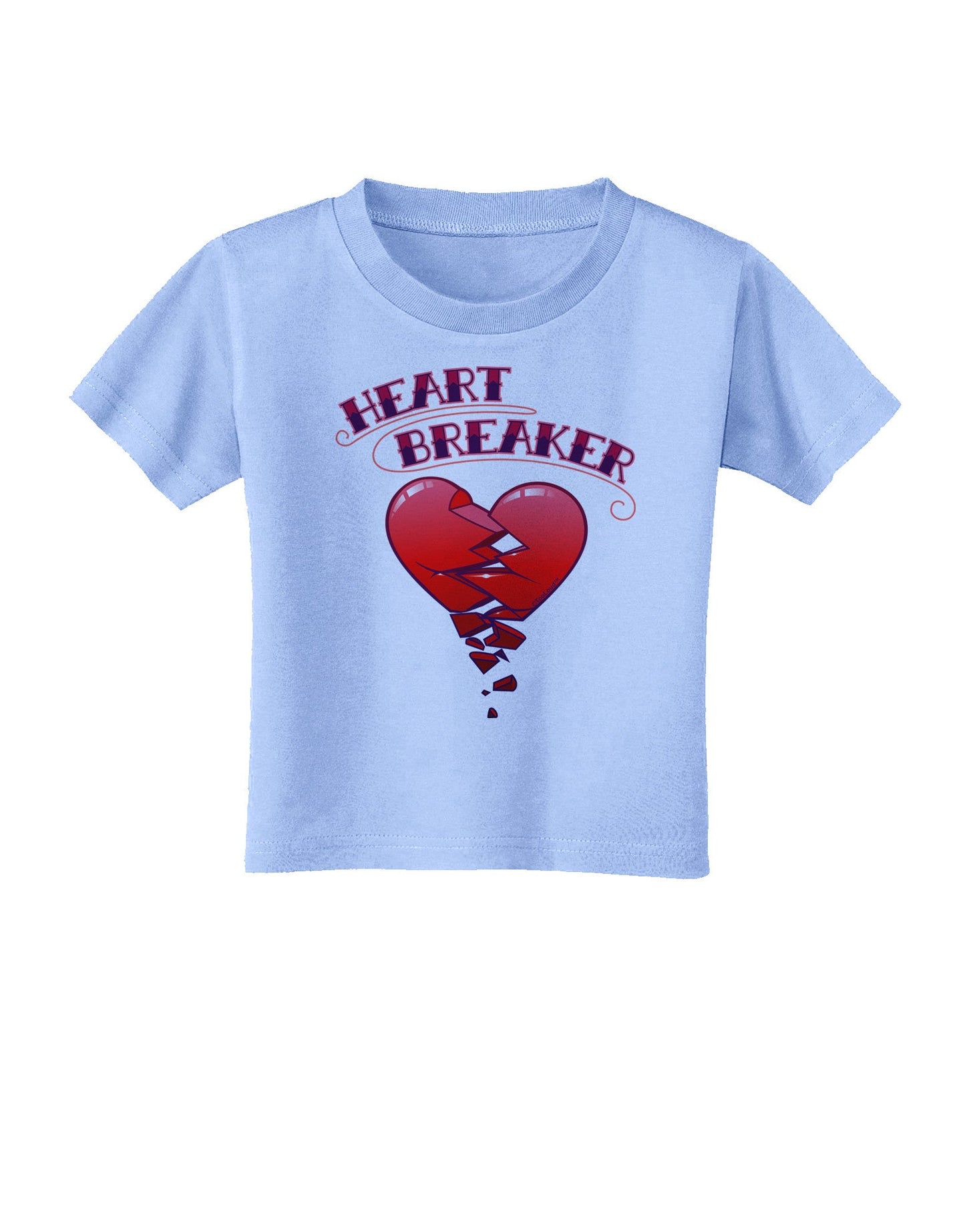 Heart Breaker Cute Toddler T-Shirt-Toddler T-Shirt-TooLoud-Aquatic-Blue-2T-Davson Sales