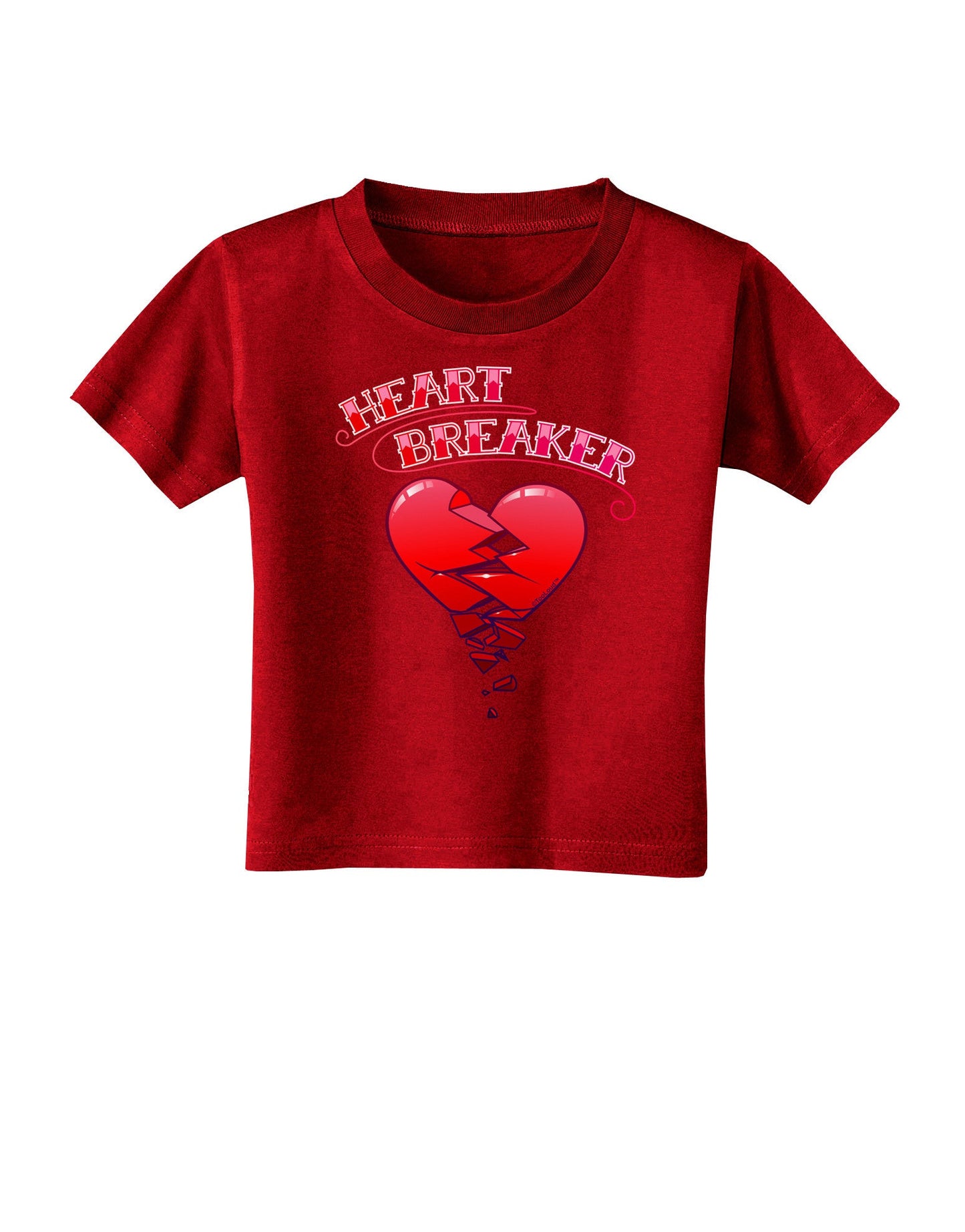 Heart Breaker Cute Toddler T-Shirt Dark by-Toddler T-Shirt-TooLoud-Red-2T-Davson Sales