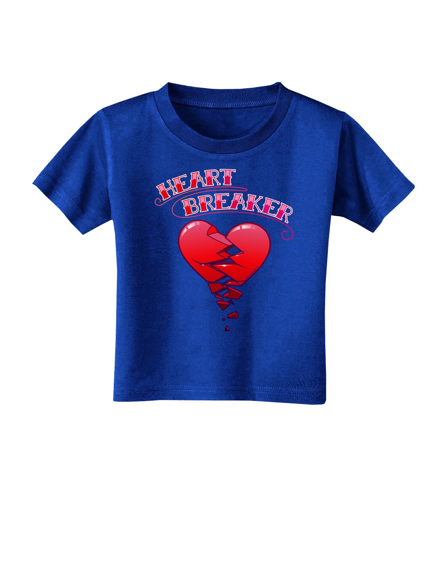 Heart Breaker Cute Toddler T-Shirt Dark by-Toddler T-Shirt-TooLoud-Royal-Blue-2T-Davson Sales