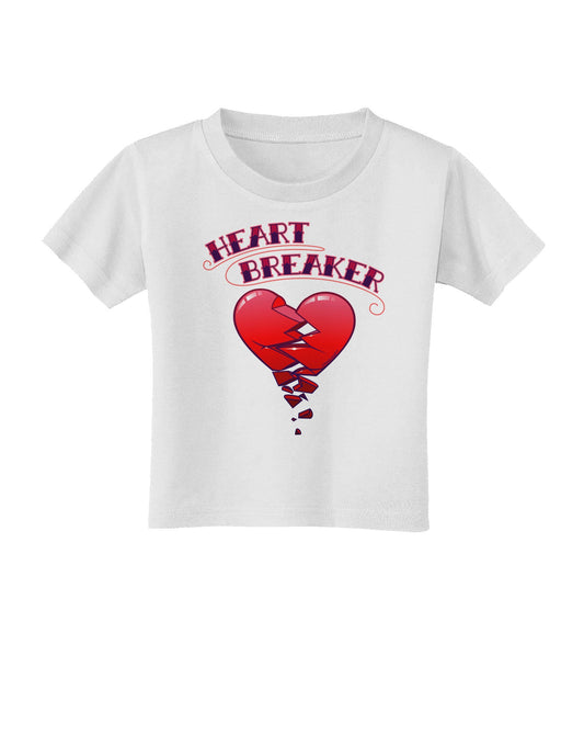 Heart Breaker Cute Toddler T-Shirt-Toddler T-Shirt-TooLoud-White-2T-Davson Sales