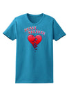 Heart Breaker Cute Womens Dark T-Shirt-TooLoud-Turquoise-X-Small-Davson Sales