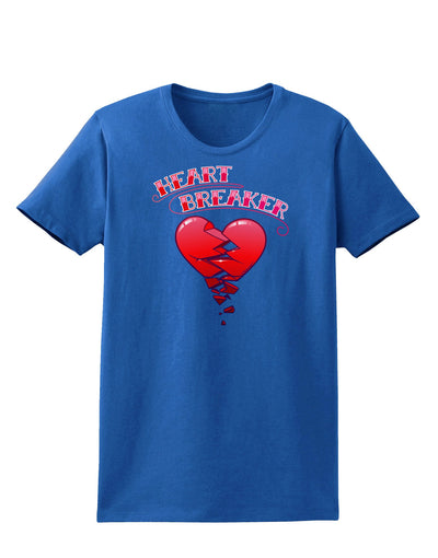 Heart Breaker Cute Womens Dark T-Shirt-TooLoud-Royal-Blue-X-Small-Davson Sales