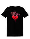 Heart Breaker Cute Womens Dark T-Shirt-TooLoud-Black-X-Small-Davson Sales