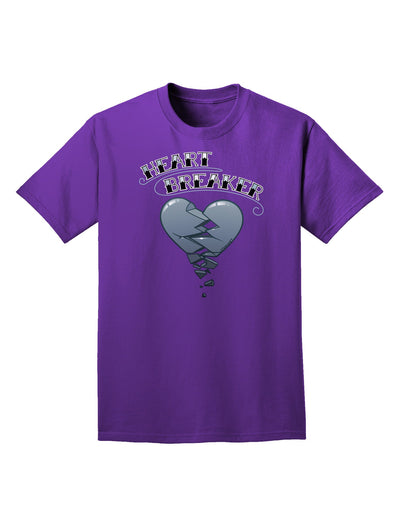 Heart Breaker Manly Adult Dark T-Shirt-Mens T-Shirt-TooLoud-Purple-Small-Davson Sales