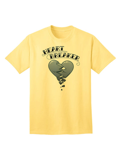 Heart Breaker Manly Adult T-Shirt-Mens T-Shirt-TooLoud-Yellow-Small-Davson Sales