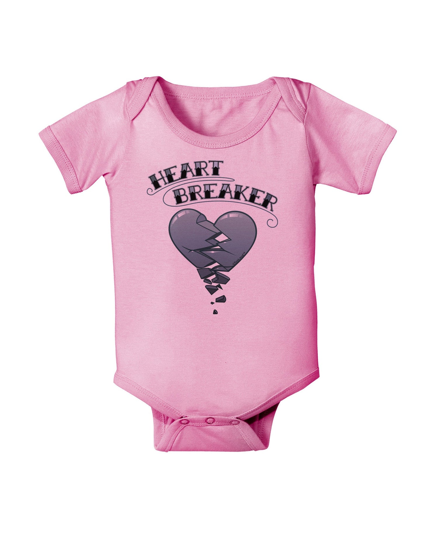 Heart Breaker Manly Baby Romper Bodysuit by-Baby Romper-TooLoud-Pink-06-Months-Davson Sales
