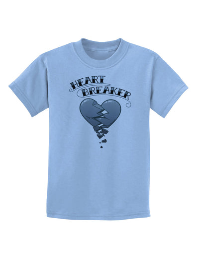 Heart Breaker Manly Childrens T-Shirt-Childrens T-Shirt-TooLoud-Light-Blue-X-Small-Davson Sales