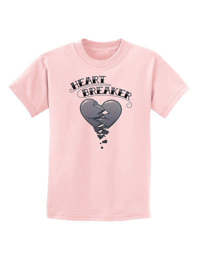 Heart Breaker Manly Childrens T-Shirt-Childrens T-Shirt-TooLoud-PalePink-X-Small-Davson Sales