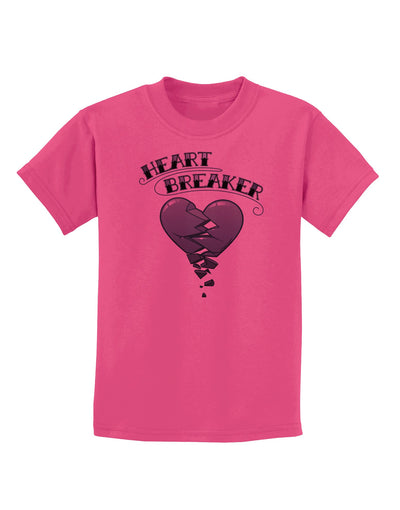 Heart Breaker Manly Childrens T-Shirt-Childrens T-Shirt-TooLoud-Sangria-X-Small-Davson Sales