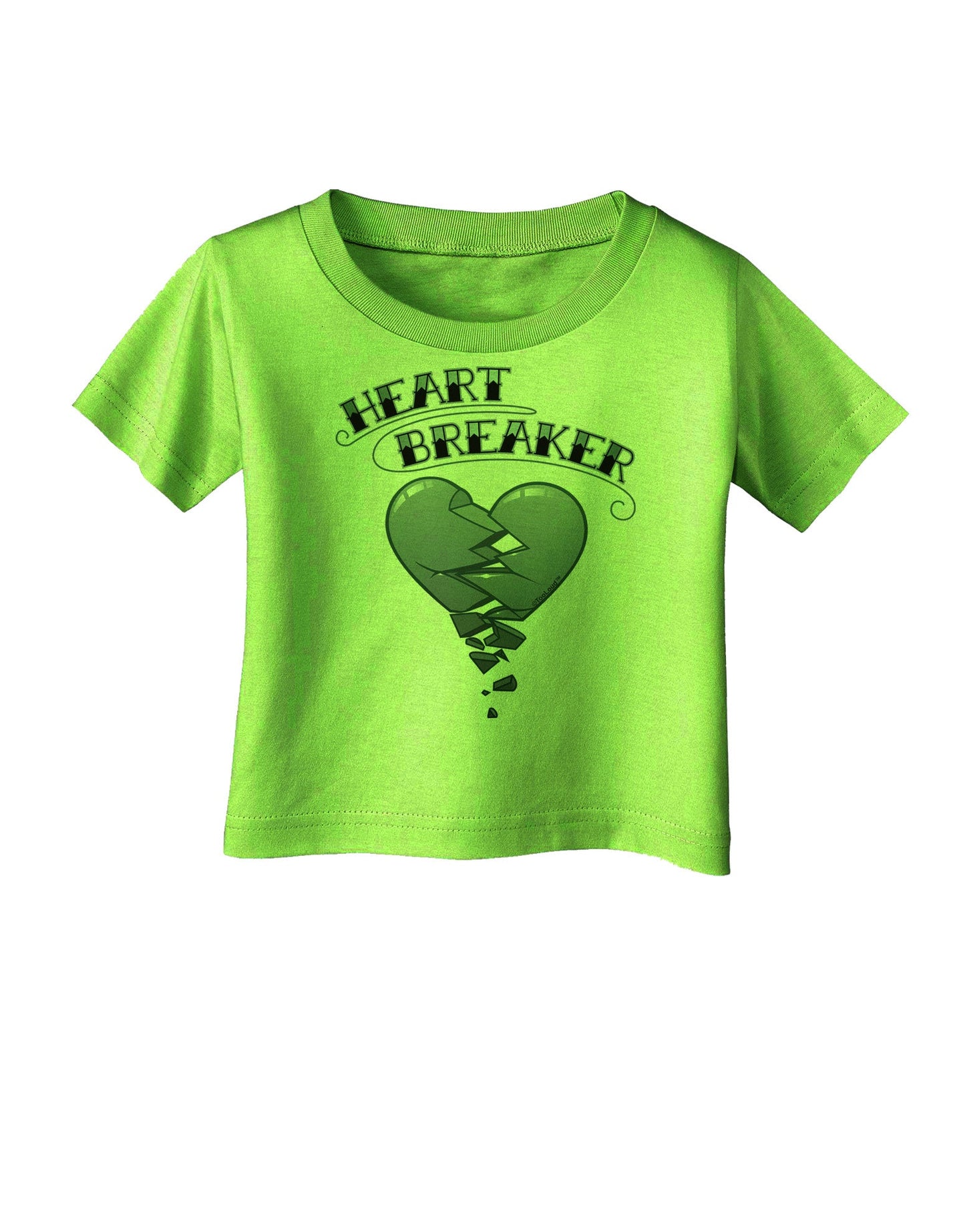 Heart Breaker Manly Infant T-Shirt-Infant T-Shirt-TooLoud-Lime-Green-06-Months-Davson Sales