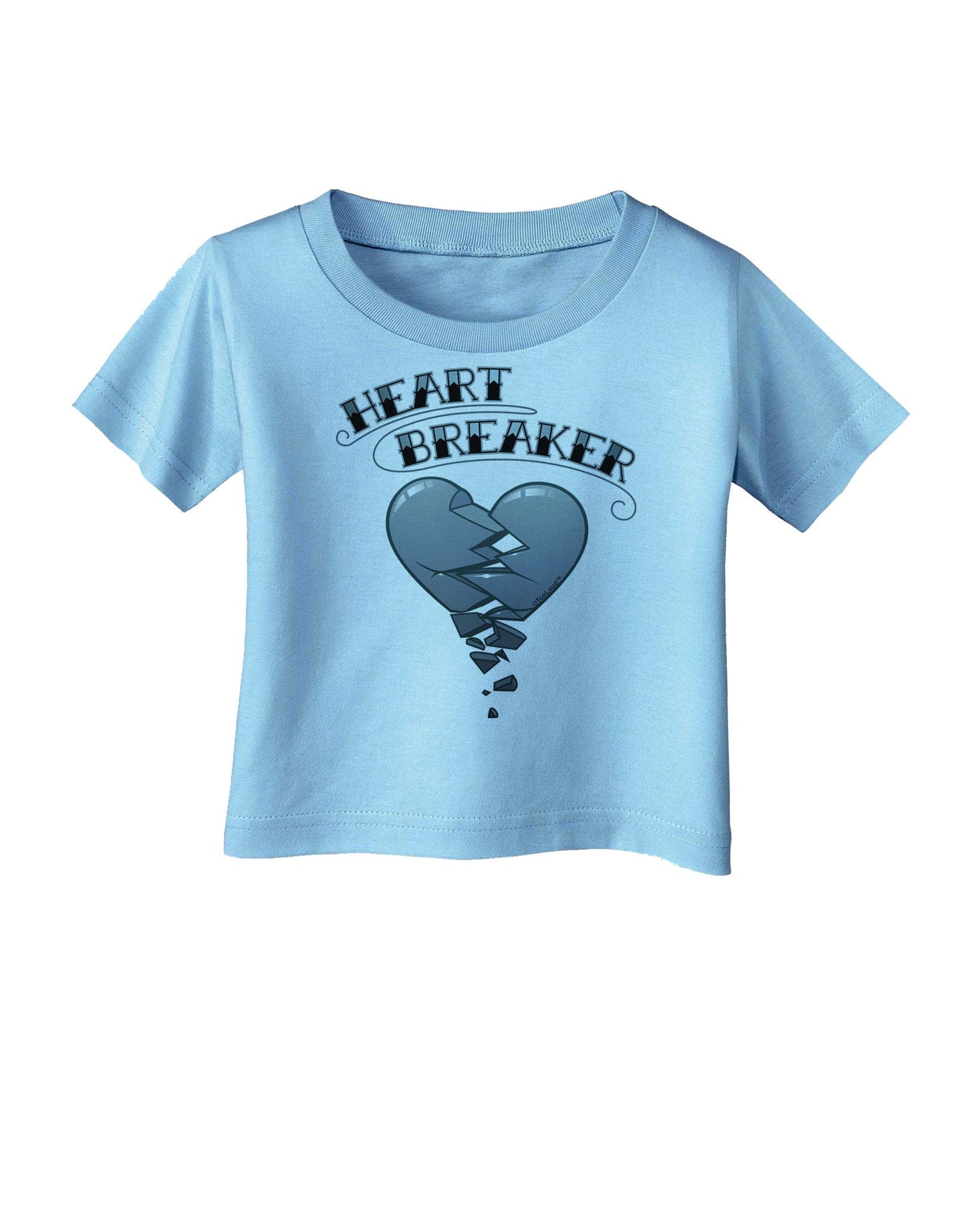 Heart Breaker Manly Infant T-Shirt-Infant T-Shirt-TooLoud-Aquatic-Blue-06-Months-Davson Sales