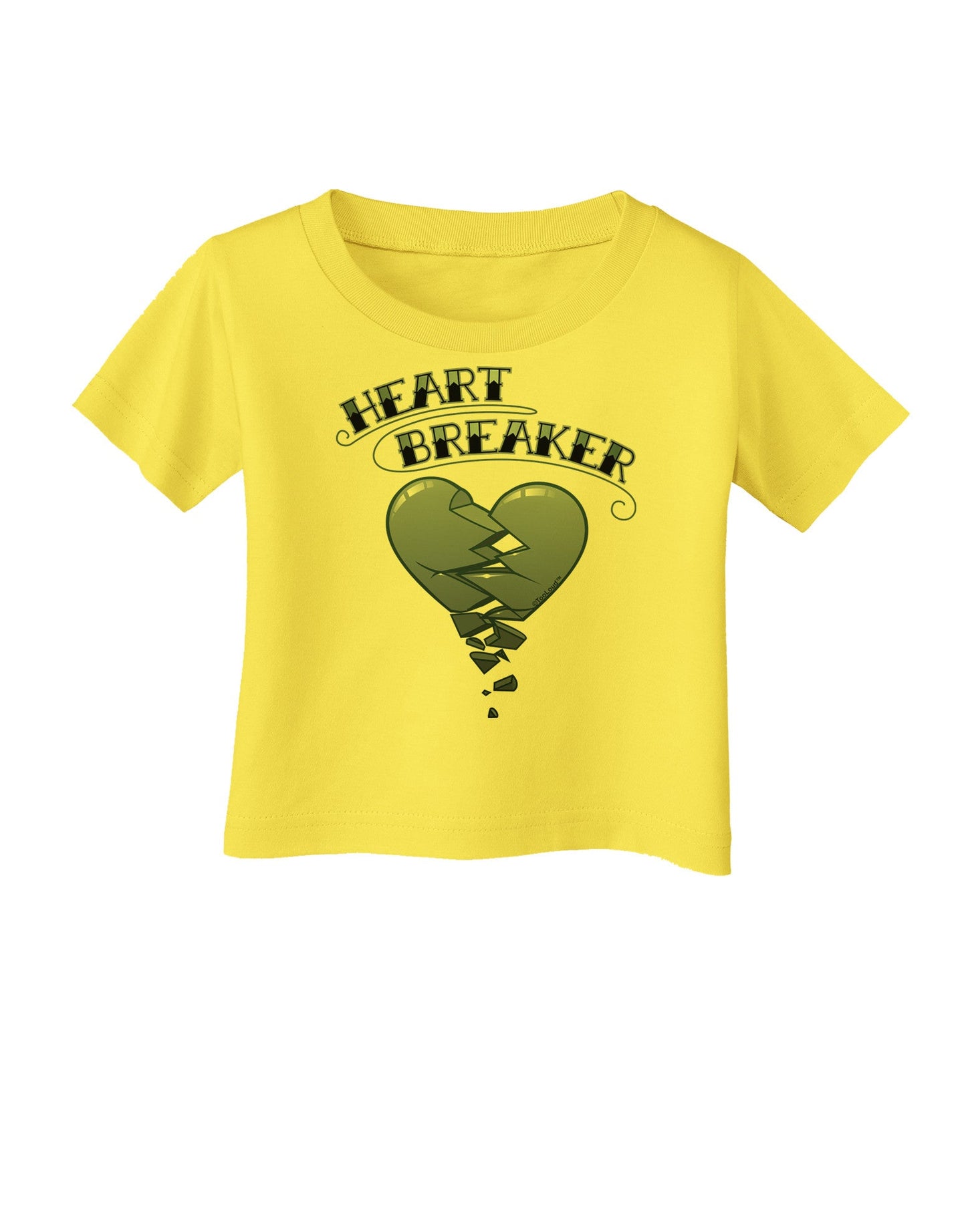 Heart Breaker Manly Infant T-Shirt-Infant T-Shirt-TooLoud-Yellow-06-Months-Davson Sales