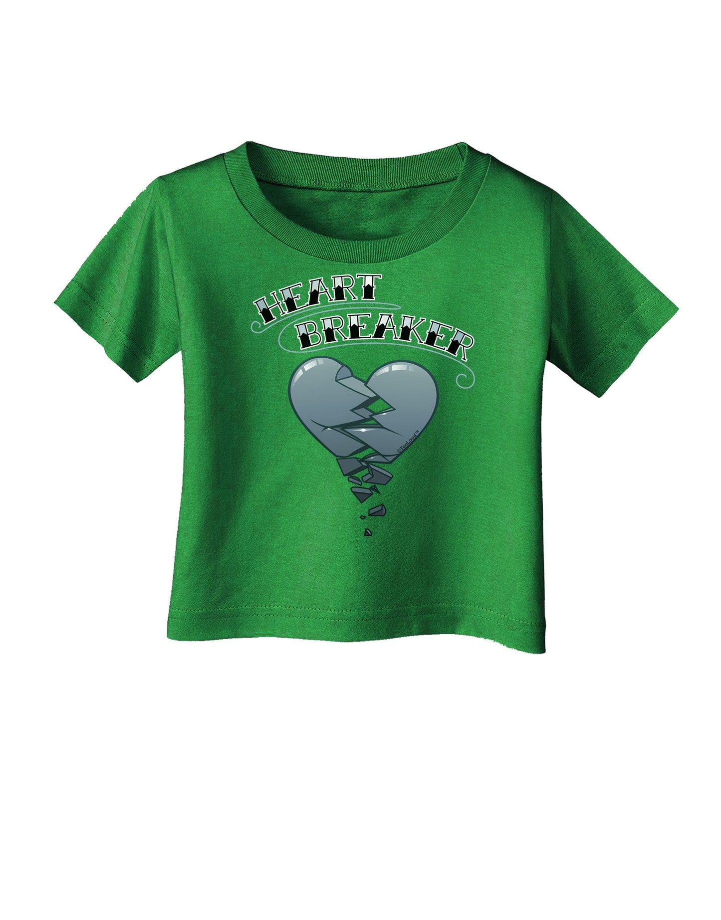 Heart Breaker Manly Infant T-Shirt Dark by-Infant T-Shirt-TooLoud-Clover-Green-06-Months-Davson Sales