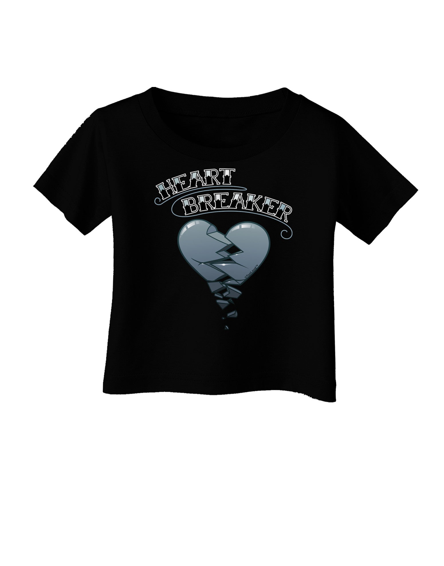 Heart Breaker Manly Infant T-Shirt Dark by-Infant T-Shirt-TooLoud-Black-06-Months-Davson Sales
