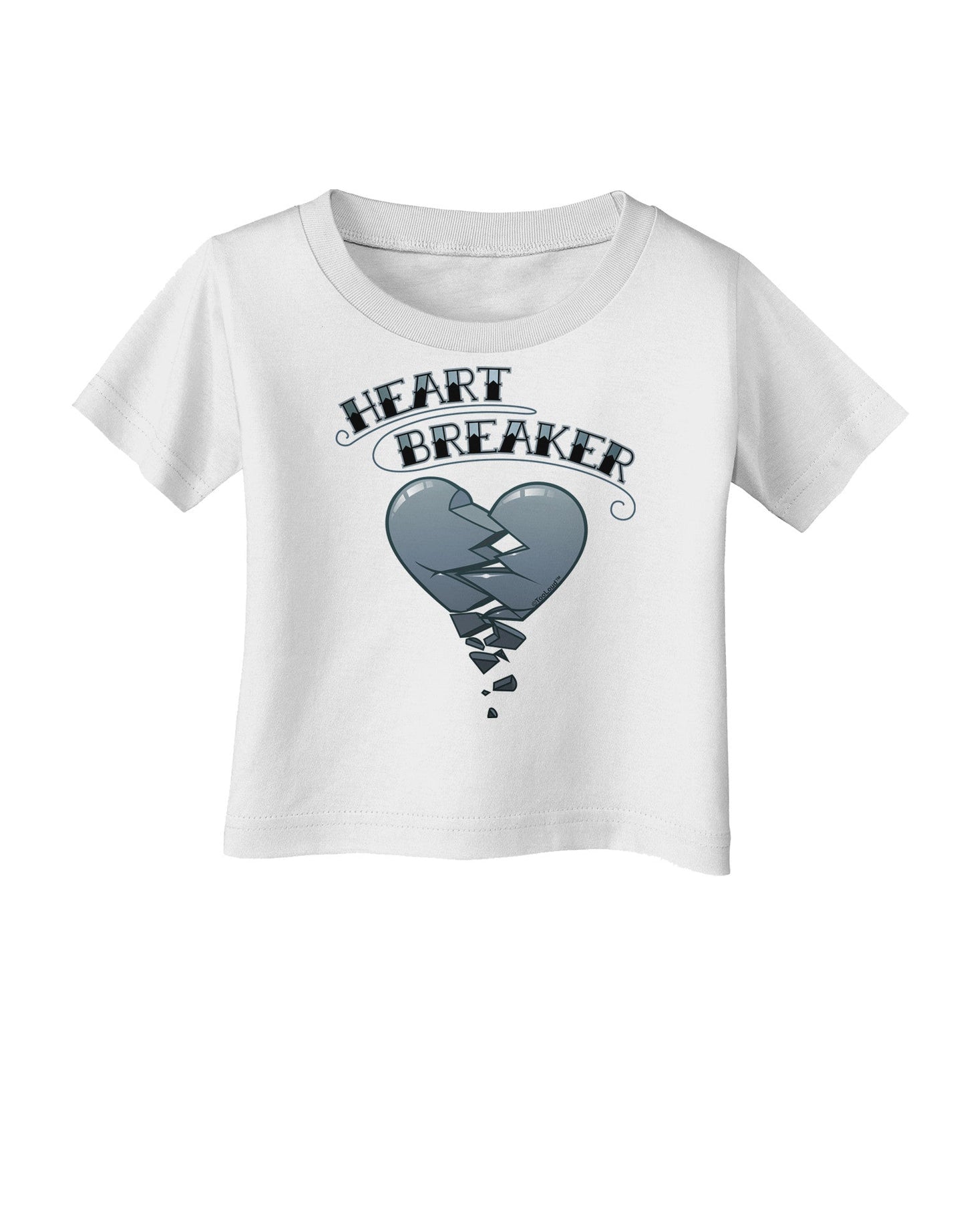 Heart Breaker Manly Infant T-Shirt-Infant T-Shirt-TooLoud-White-06-Months-Davson Sales