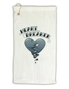 Heart Breaker Manly Micro Terry Gromet Golf Towel 16 x 25 inch by TooLoud-Golf Towel-TooLoud-White-Davson Sales