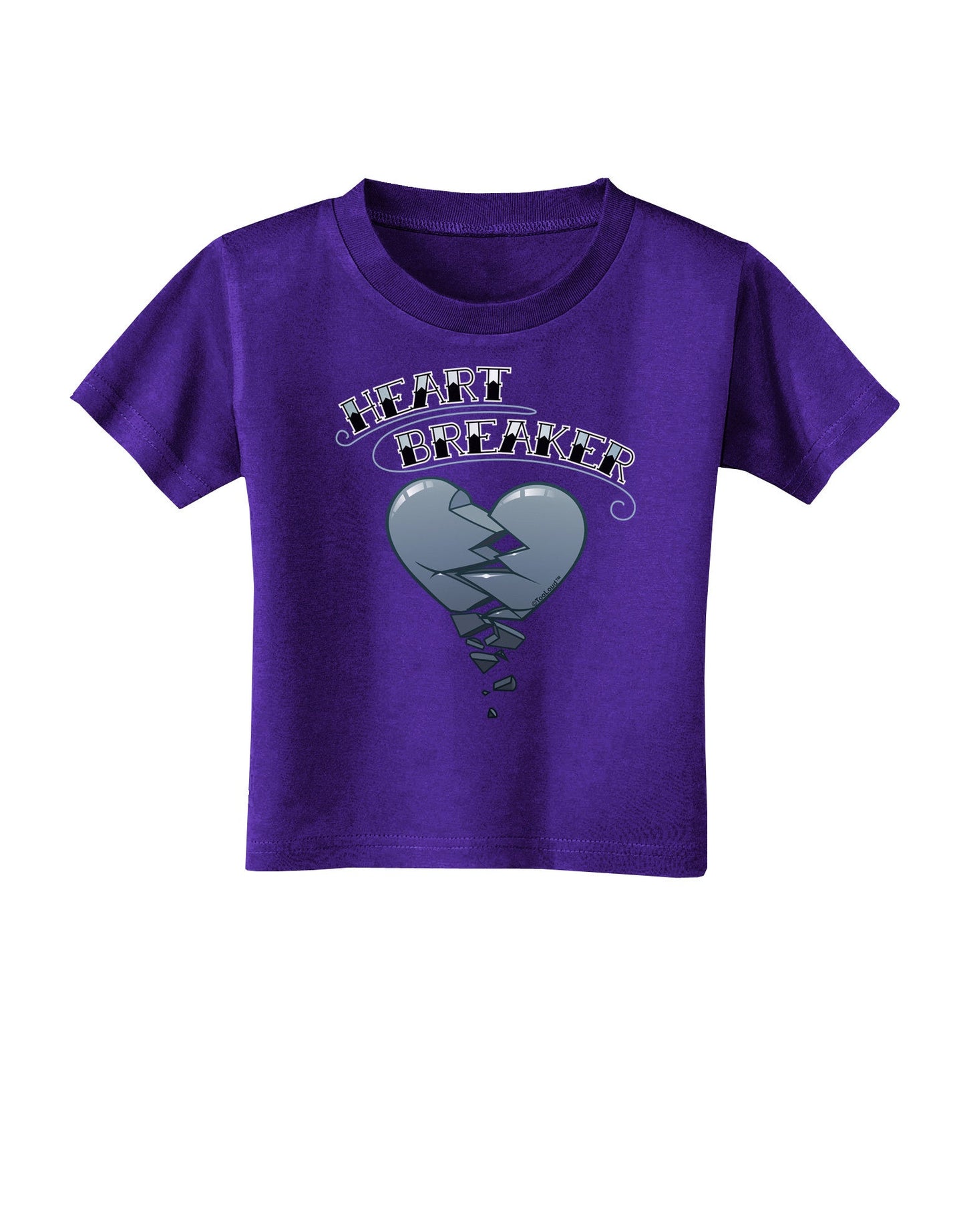 Heart Breaker Manly Toddler T-Shirt Dark by-Toddler T-Shirt-TooLoud-Purple-2T-Davson Sales