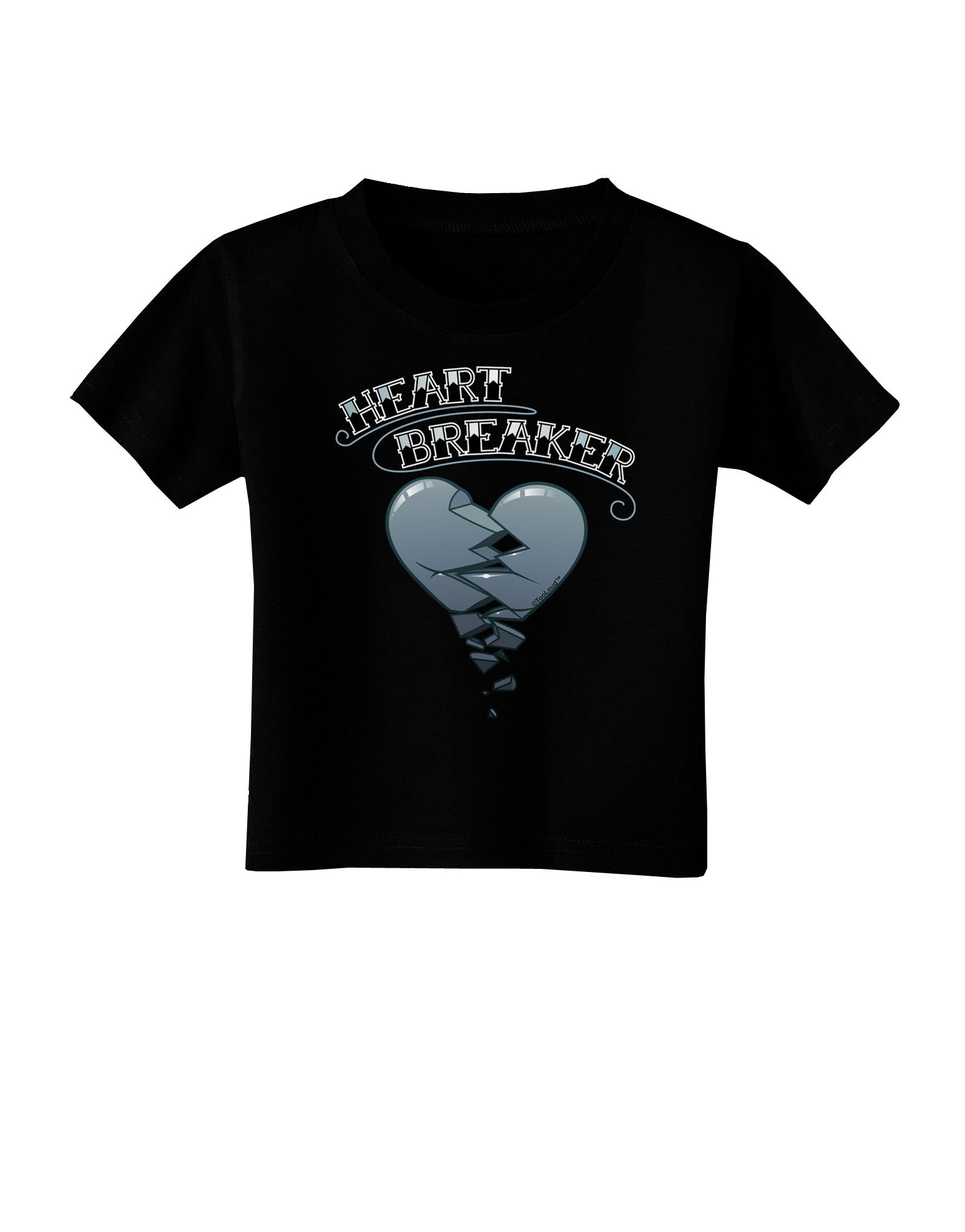 Heart Breaker Manly Toddler T-Shirt Dark by-Toddler T-Shirt-TooLoud-Black-2T-Davson Sales