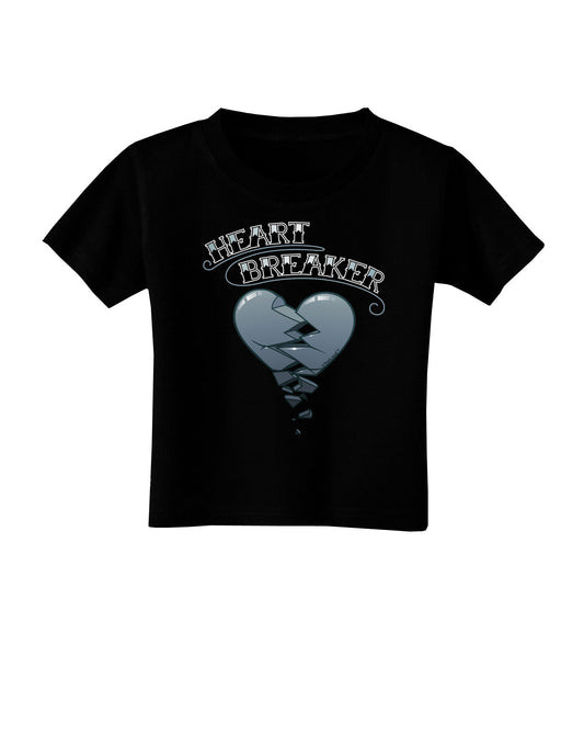Heart Breaker Manly Toddler T-Shirt Dark by-Toddler T-Shirt-TooLoud-Black-2T-Davson Sales