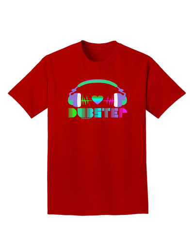 Heart Dubstep Adult Dark T-Shirt-Mens T-Shirt-TooLoud-Red-Small-Davson Sales