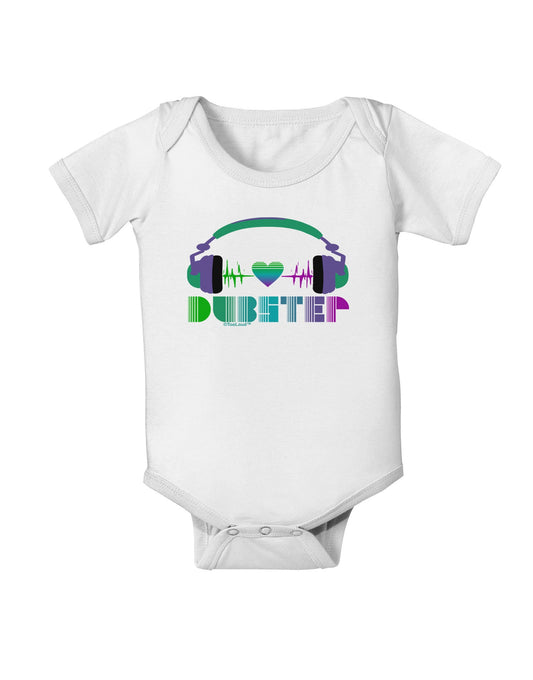 Heart Dubstep Baby Romper Bodysuit-Baby Romper-TooLoud-White-06-Months-Davson Sales