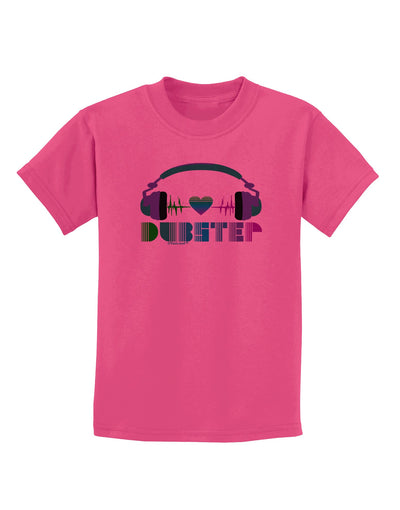 Heart Dubstep Childrens T-Shirt-Childrens T-Shirt-TooLoud-Sangria-X-Small-Davson Sales