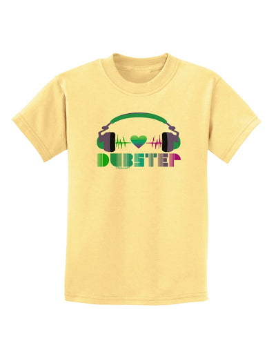 Heart Dubstep Childrens T-Shirt-Childrens T-Shirt-TooLoud-Daffodil-Yellow-X-Small-Davson Sales