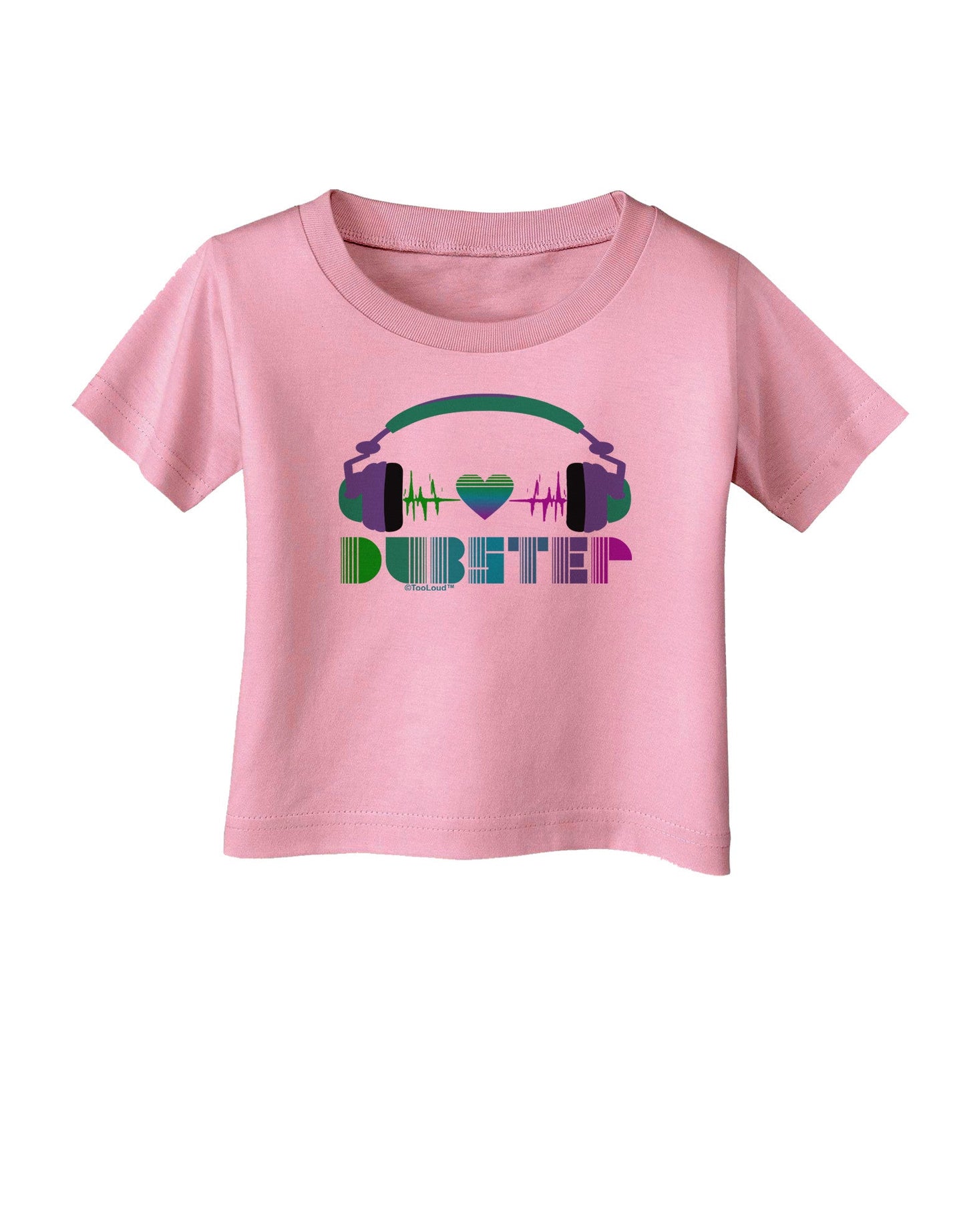 Heart Dubstep Infant T-Shirt-Infant T-Shirt-TooLoud-Candy-Pink-06-Months-Davson Sales