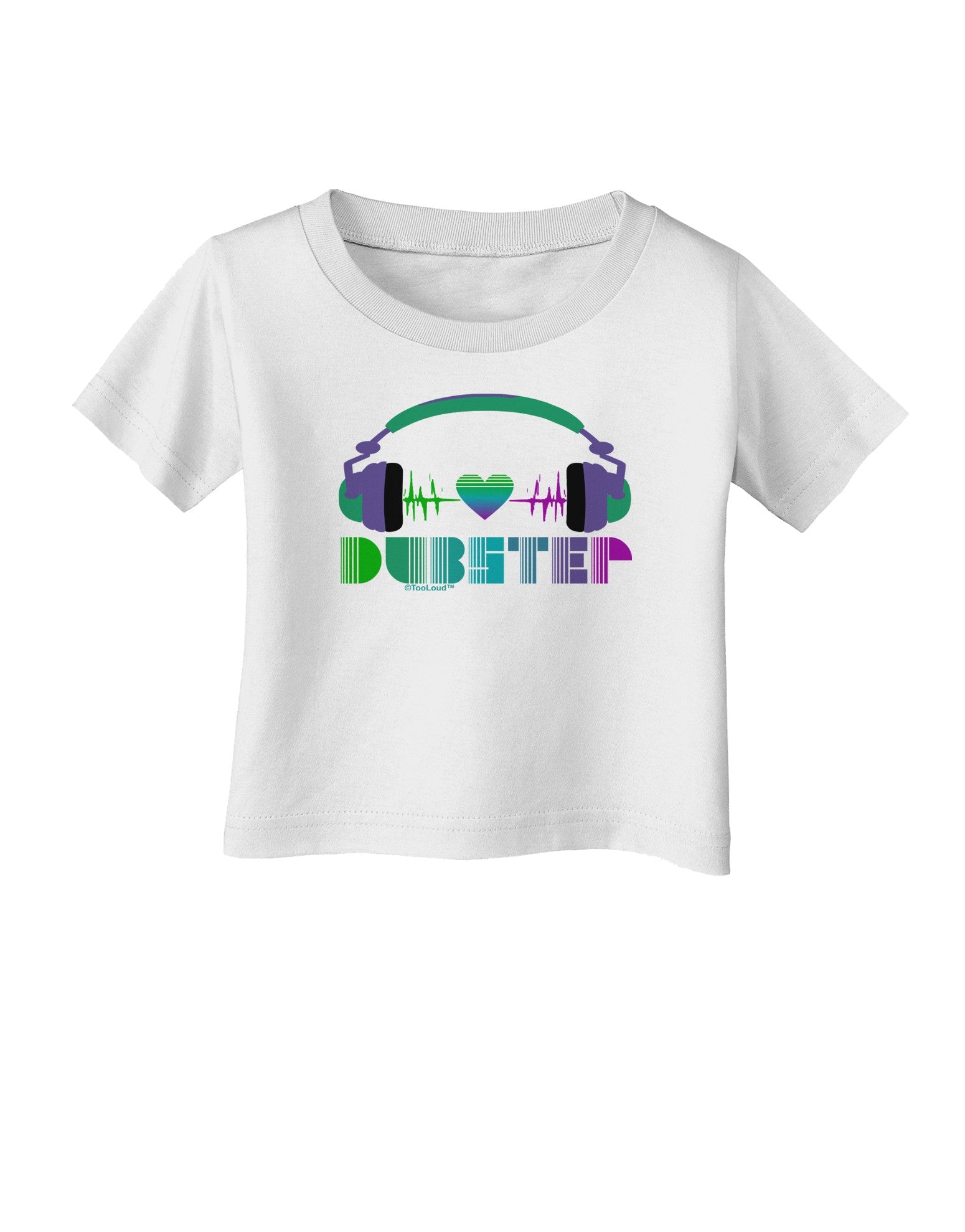 Heart Dubstep Infant T-Shirt-Infant T-Shirt-TooLoud-White-06-Months-Davson Sales