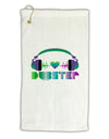 Heart Dubstep Micro Terry Gromet Golf Towel 16 x 25 inch-Golf Towel-TooLoud-White-Davson Sales