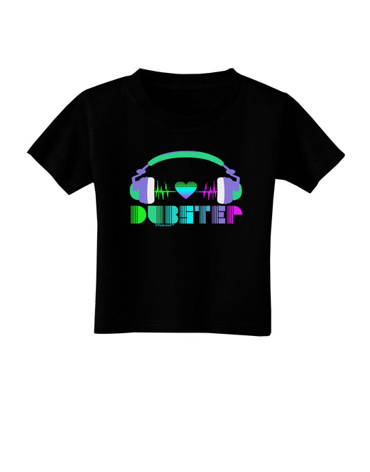Heart Dubstep Toddler T-Shirt Dark-Toddler T-Shirt-TooLoud-Black-2T-Davson Sales