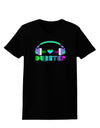 Heart Dubstep Womens Dark T-Shirt-TooLoud-Black-X-Small-Davson Sales