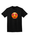 Heart Eye Emoji Adult Dark T-Shirt-Mens T-Shirt-TooLoud-Black-Small-Davson Sales