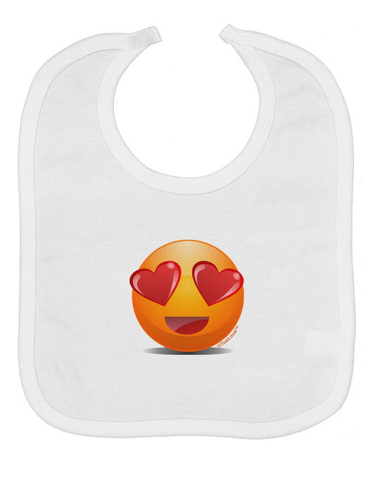 Heart Eye Emoji Baby Bib