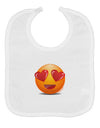 Heart Eye Emoji Baby Bib