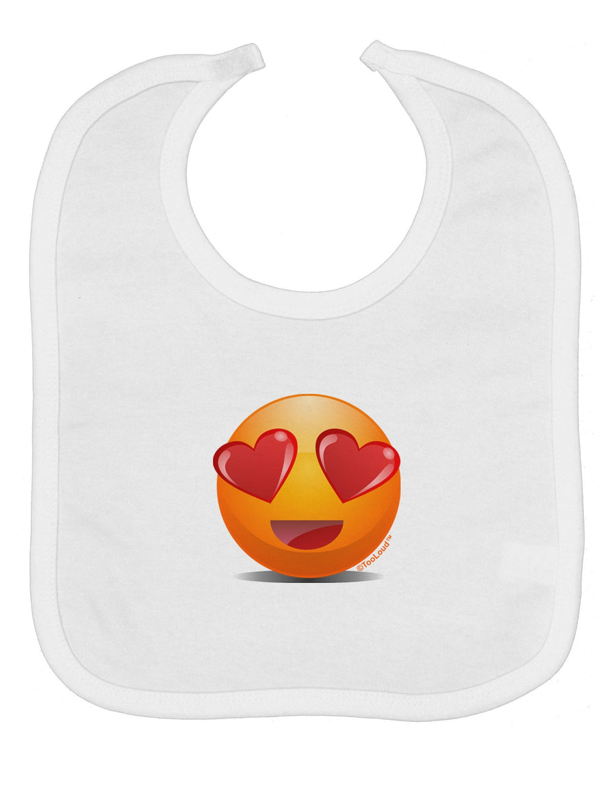 Heart Eye Emoji Baby Bib