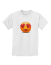 Heart Eye Emoji Childrens T-Shirt-Childrens T-Shirt-TooLoud-White-X-Small-Davson Sales