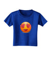 Heart Eye Emoji Toddler T-Shirt Dark-Toddler T-Shirt-TooLoud-Royal-Blue-2T-Davson Sales