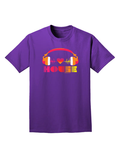 Heart House Adult Dark T-Shirt-Mens T-Shirt-TooLoud-Purple-Small-Davson Sales