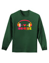 Heart House Adult Long Sleeve Dark T-Shirt-TooLoud-Dark-Green-Small-Davson Sales