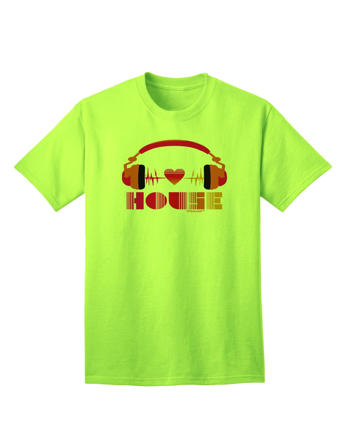 Heart House Adult T-Shirt-Mens T-Shirt-TooLoud-Neon-Green-Small-Davson Sales