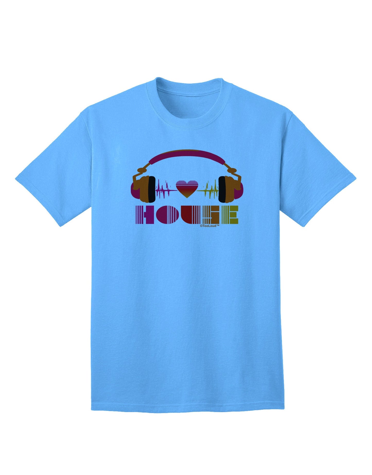 Heart House Adult T-Shirt-Mens T-Shirt-TooLoud-Aquatic-Blue-Small-Davson Sales