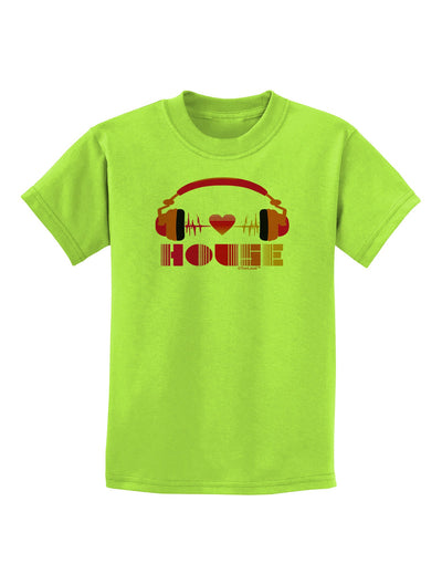 Heart House Childrens T-Shirt-Childrens T-Shirt-TooLoud-Lime-Green-X-Small-Davson Sales